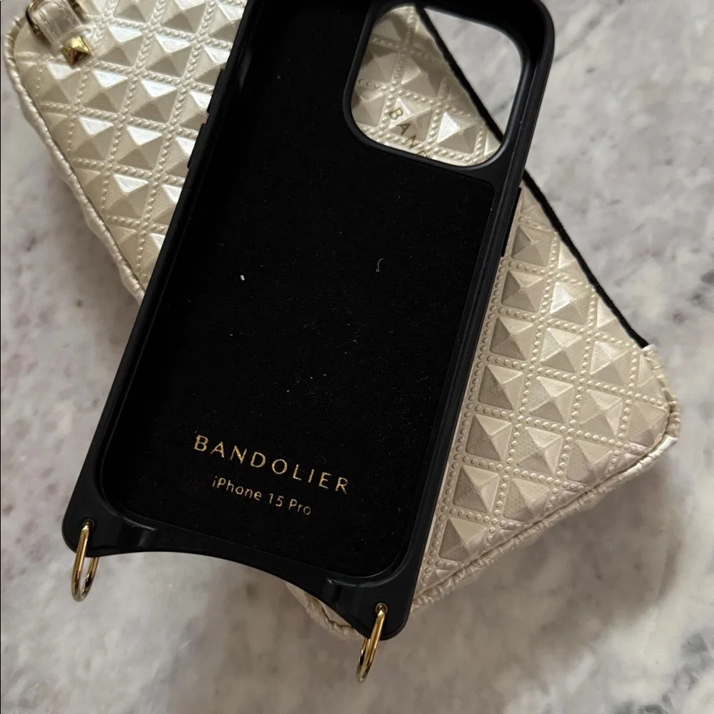 Set of Bandolier Sheila Pyramid Embossed Expanded Zip Pouch and iPhone case - Picture 5 of 6